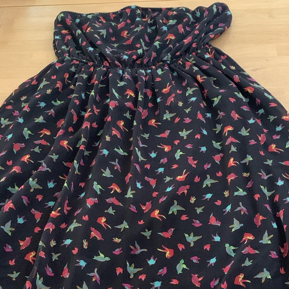 Rainbow birds dress